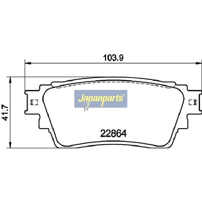 Japanparts Bremsbeläge PP-515AF Japanparts Bremsbeläge PP-515AF