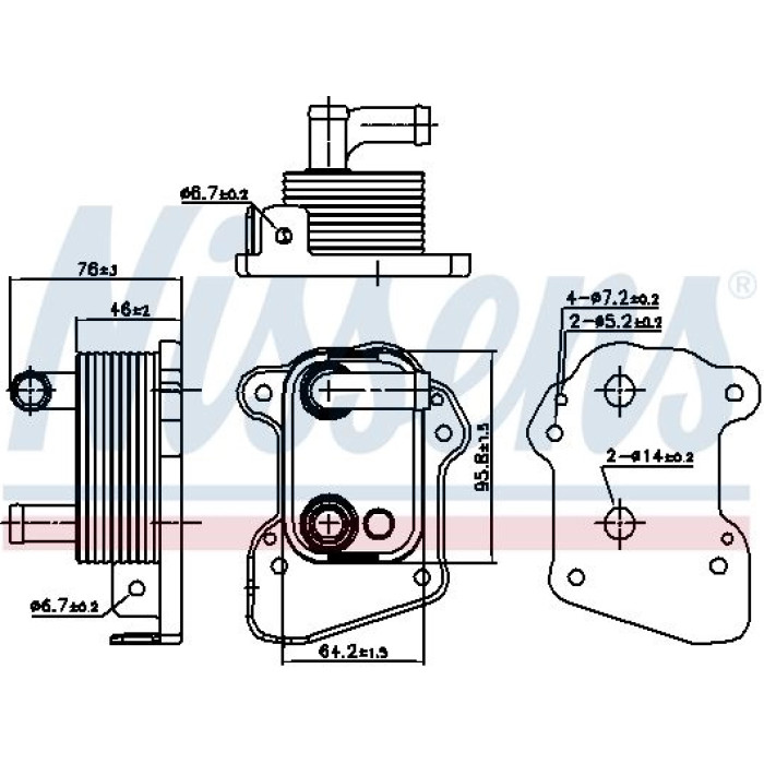 Nissens Ölkühler PKW 90977 Nissens Ölkühler PKW 90977