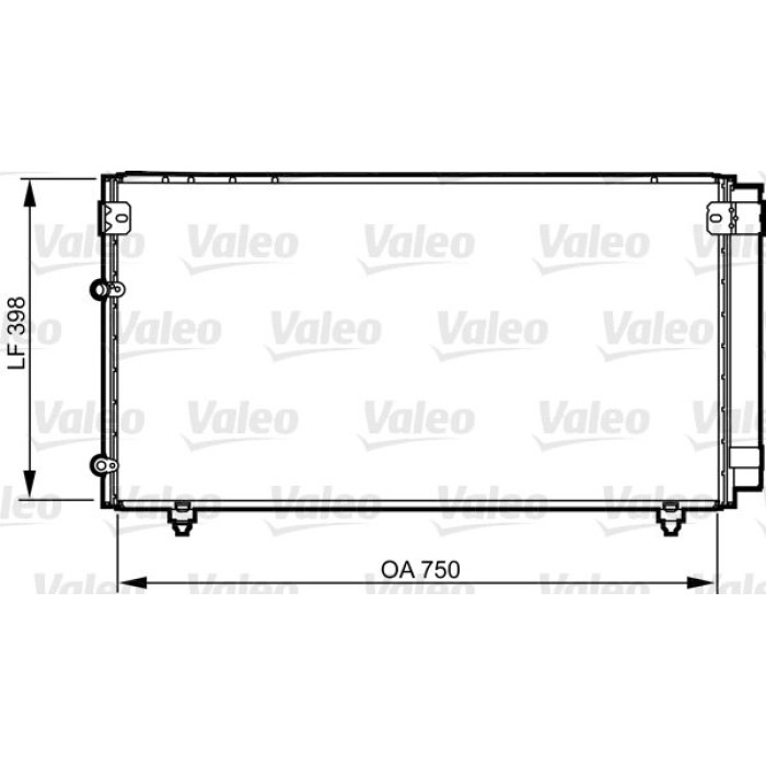 Valeo Klimakondensator 814207 Valeo Klimakondensator 814207