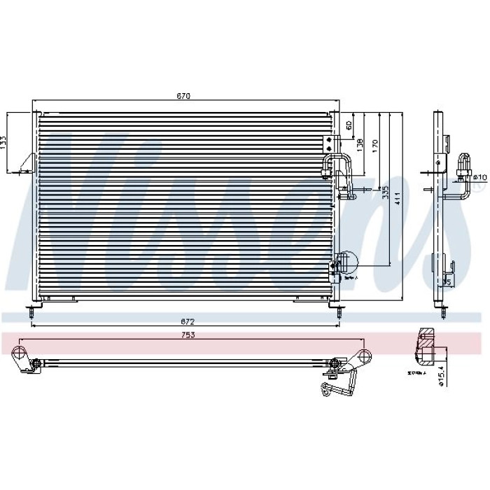 Nissens Klimakondensator PKW 94808