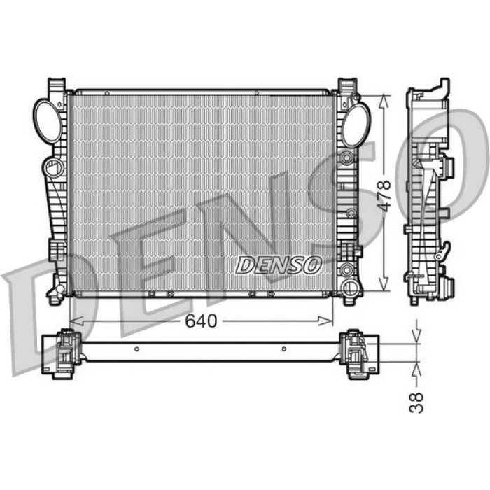 Denso Motorkühler DRM17094 Denso Motorkühler DRM17094