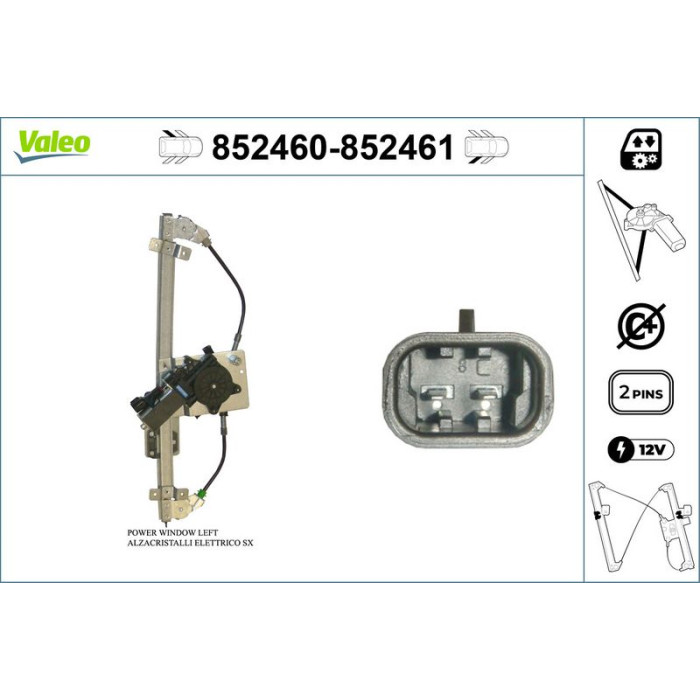 Valeo Fensterheber 852460 Valeo Fensterheber 852460