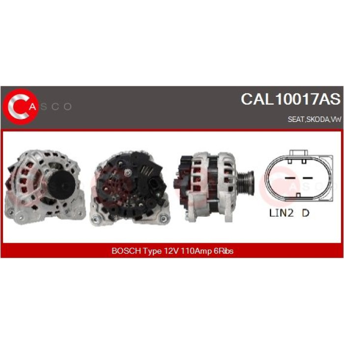 CASCO Generator CAL10017AS CASCO Generator CAL10017AS