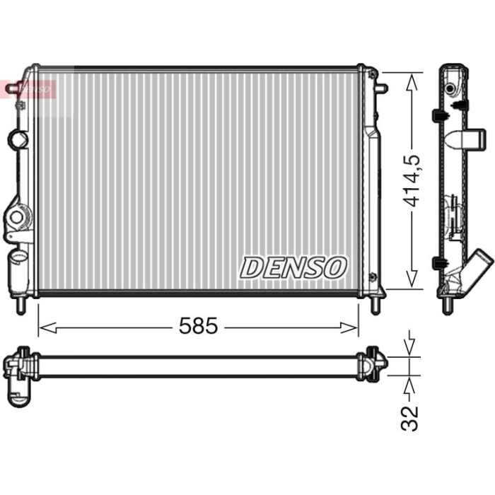 Denso Motorkühler DRM23034 Denso Motorkühler DRM23034