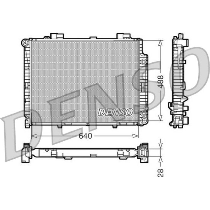 Denso Motorkühler DRM17101 Denso Motorkühler DRM17101