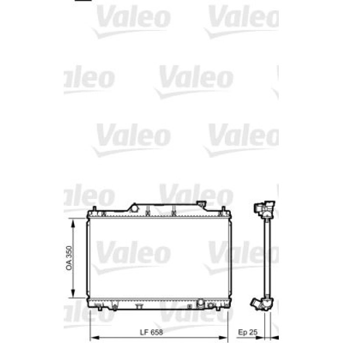 Valeo Motorkühler 734702 Valeo Motorkühler 734702
