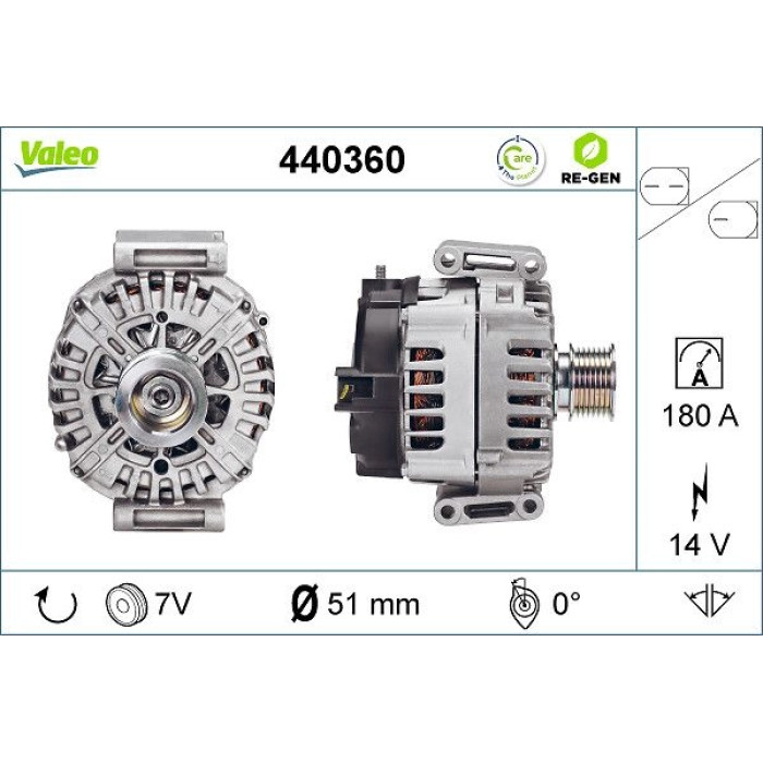 Valeo Lichtmaschine 440360 Valeo Lichtmaschine 440360