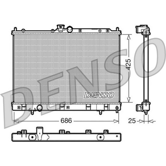 Denso Motorkühler DRM45028 Denso Motorkühler DRM45028