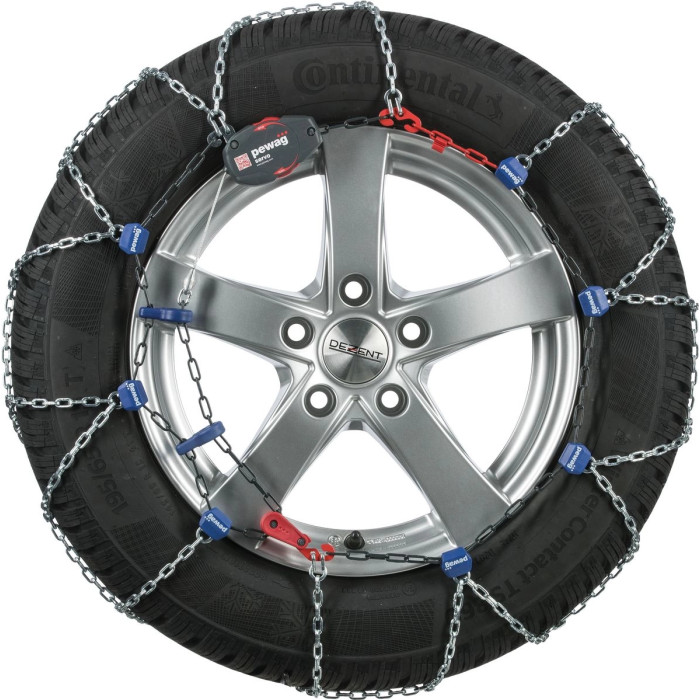 pewag servo RS 80 Schneeketten für PKW – 3,2 mm Gliedstärke, 11,5 mm Kettenauftrag, automatische Nachspannung & Felgenschutz 4044036