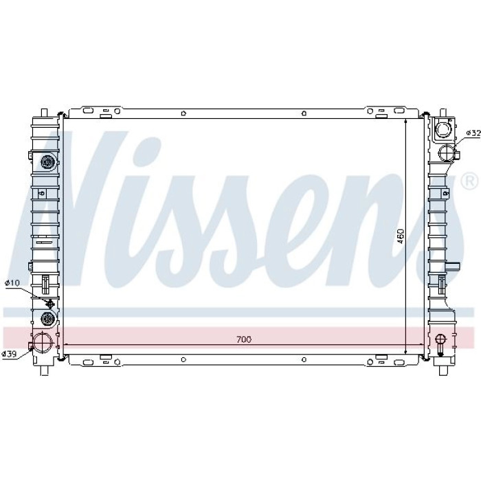 Nissens Wasserkühler PKW 62003 Nissens Wasserkühler PKW 62003