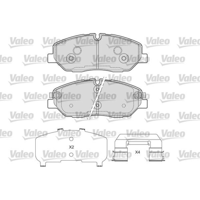 Valeo Bremsbelagsatz 601691 Valeo Bremsbelagsatz 601691