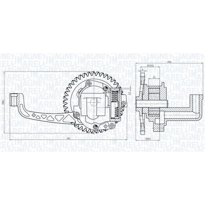 Magneti Marelli Ölpumpe OP0015 Magneti Marelli Ölpumpe OP0015