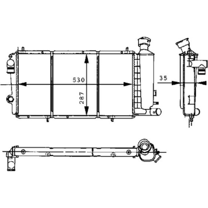 MAHLE Kühler, Motorkühlung CR 427 000S MAHLE Kühler, Motorkühlung CR 427 000S