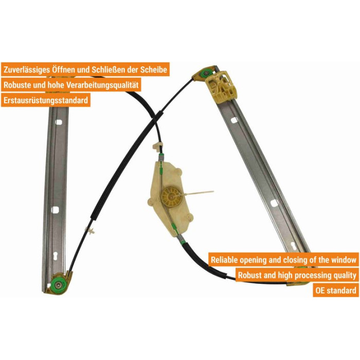 VAICO V10-2443 Fensterheber vorne rechts, ohne Motor, elektrisch VAICO V10-2443 Fensterheber vorne rechts, ohne Motor, elektrisch
