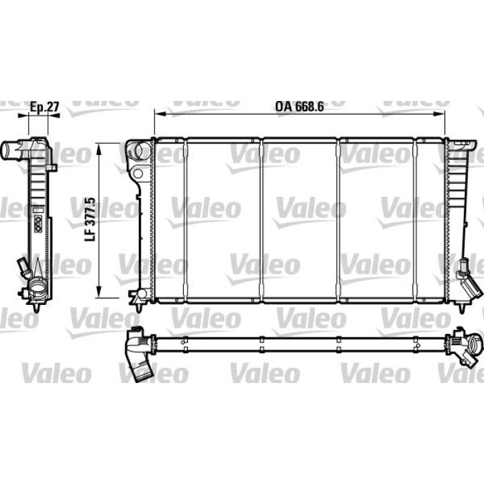 Valeo Motorkühler 732620 Valeo Motorkühler 732620