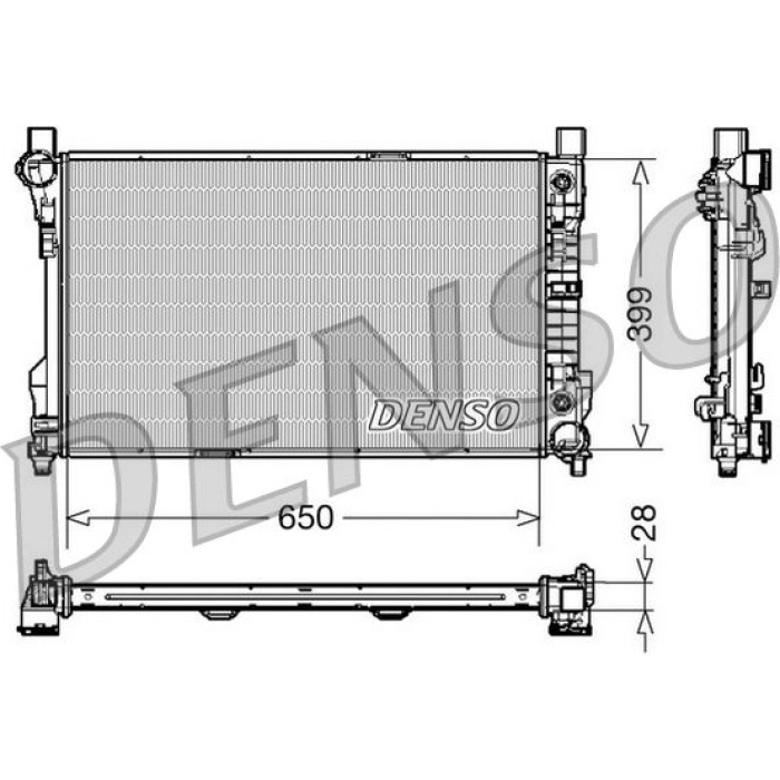 Denso Motorkühler DRM17079 Denso Motorkühler DRM17079