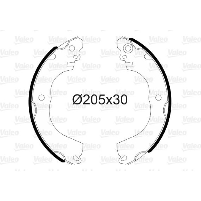 Valeo Bremsbacken 564202 Valeo Bremsbacken 564202
