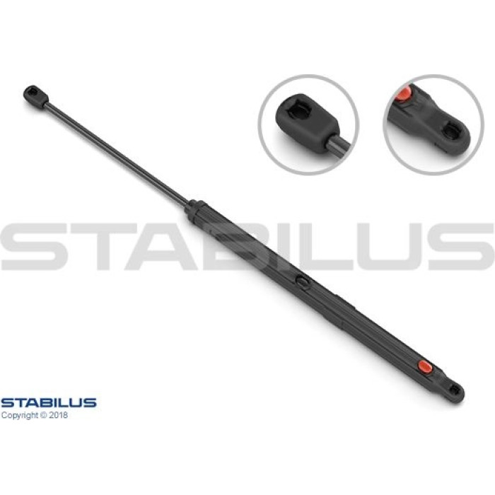 Stabilus Gasdruckfeder (Gasfeder), Motorhaubendämpfer, 280 N, 584 mm - 3477XW Stabilus Gasdruckfeder (Gasfeder), Motorhaubendämpfer, 280 N, 584 mm - 3477XW