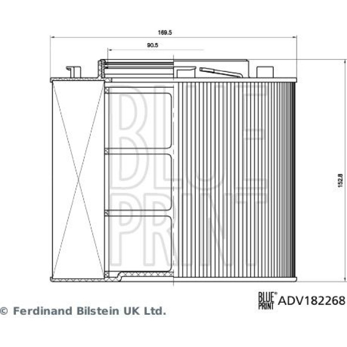 BLUE PRINT Luftfilter ADV182268 BLUE PRINT Luftfilter ADV182268