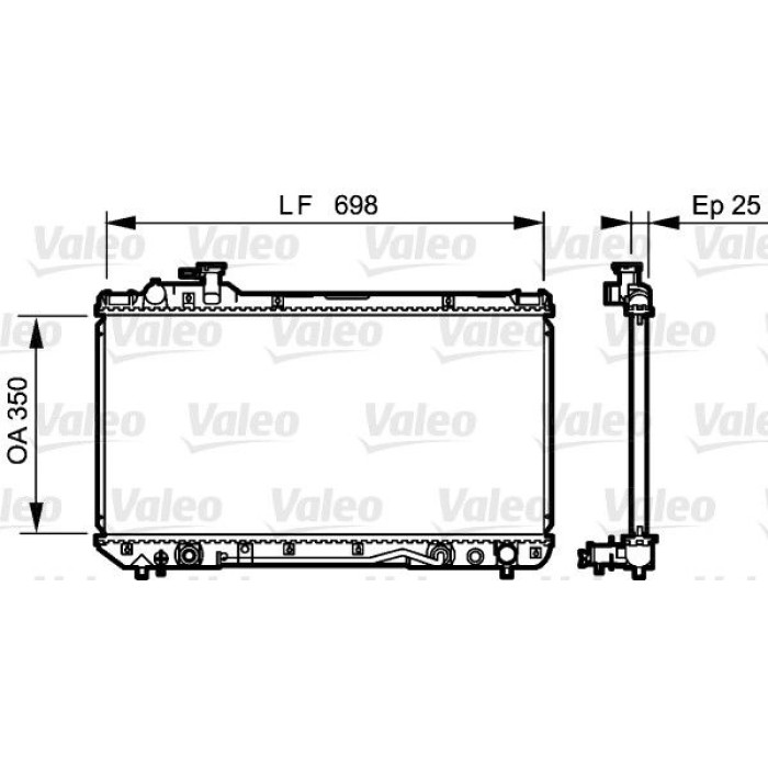 Valeo Motorkühler 734466 Valeo Motorkühler 734466