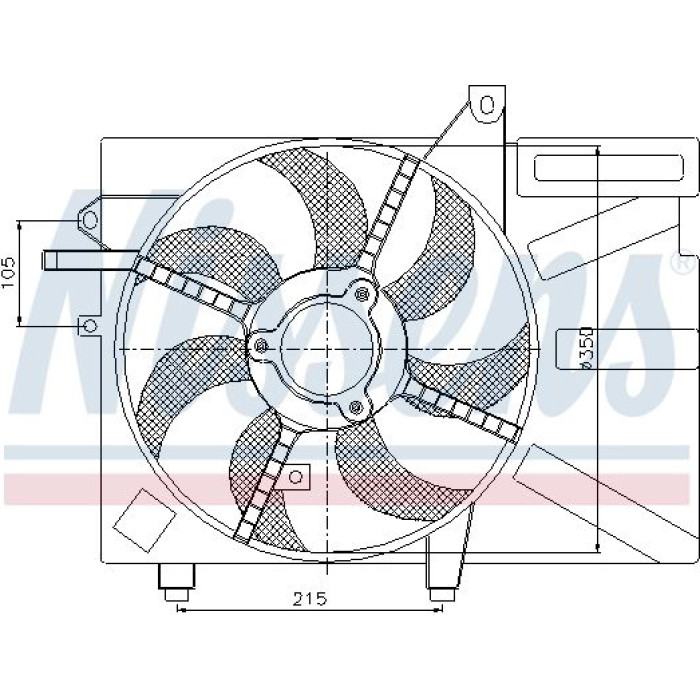 Nissens Kühlerlüfter PKW 85035 Nissens Kühlerlüfter PKW 85035