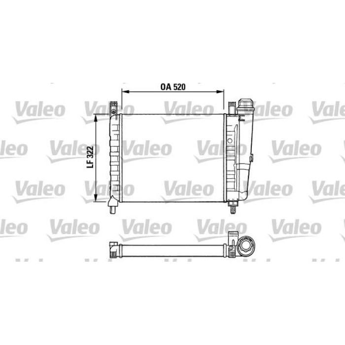 Valeo Motorkühler 730991 Valeo Motorkühler 730991