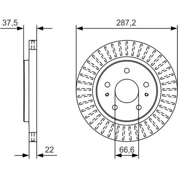 Bosch Bremsscheibe 0 986 479 A98 Bosch Bremsscheibe 0 986 479 A98