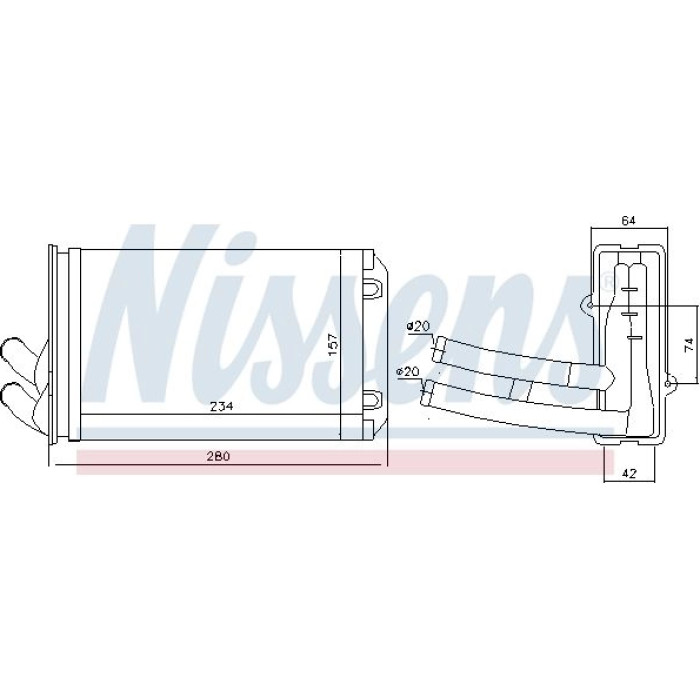 Nissens Heizungskühler 70222