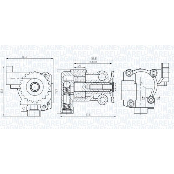 Magneti Marelli Ölpumpe 351516000069 Magneti Marelli Ölpumpe 351516000069
