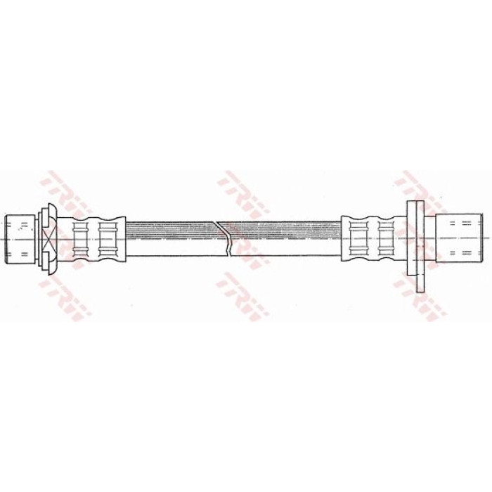 TRW Bremsschlauch Hinterachse links PHA384 TRW Bremsschlauch Hinterachse links PHA384