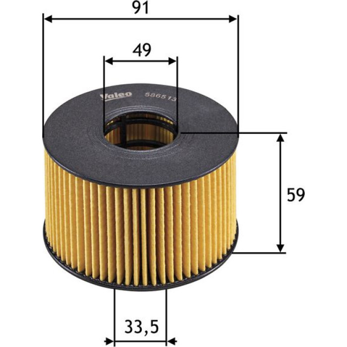 Valeo Ölfilter 586513 Valeo Ölfilter 586513