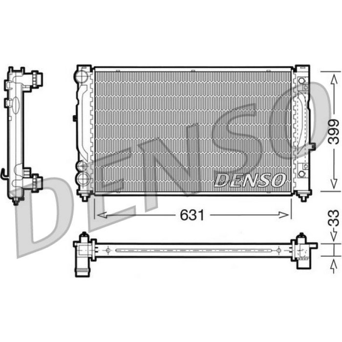Denso Motorkühler DRM02030 Denso Motorkühler DRM02030