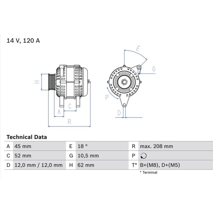 Bosch Lichtmaschine 0 986 049 400 Bosch Lichtmaschine 0 986 049 400