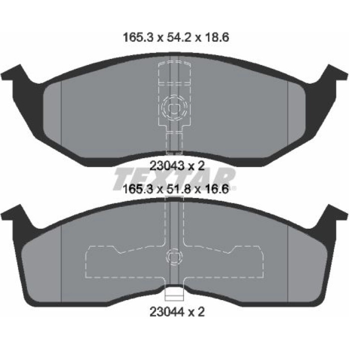 Textar Bremsbelagsatz 2304301 Textar Bremsbelagsatz 2304301