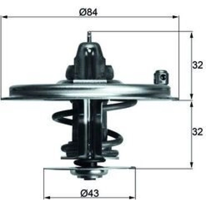 Thermostateinsatz mit Dichtung TX 36 85D Thermostateinsatz mit Dichtung TX 36 85D