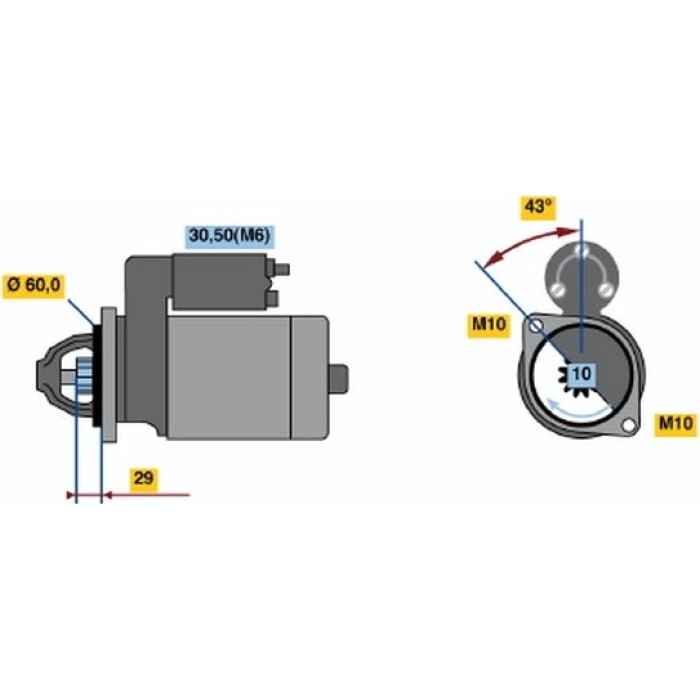 Bosch Anlasser 0001108403 Bosch Anlasser 0001108403