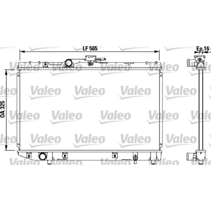 Valeo Motorkühler 732543 Valeo Motorkühler 732543