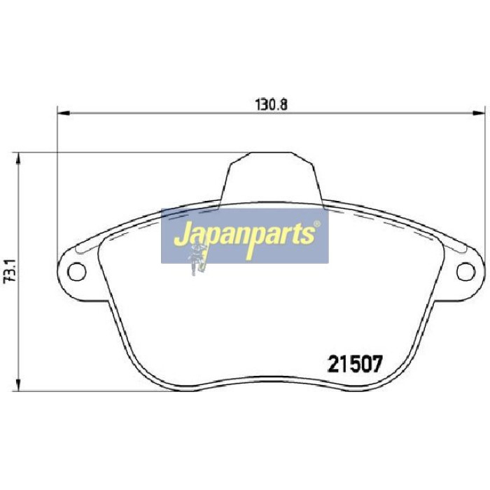 Japanparts Bremsbeläge PA-0653AF Japanparts Bremsbeläge PA-0653AF