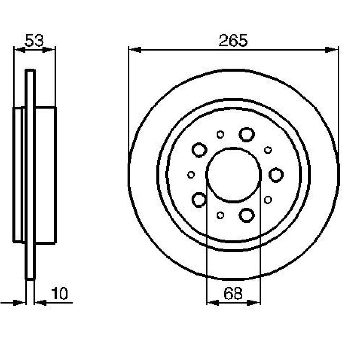 Bosch Bremsscheibe Hinterachse 0 986 478 042 Bosch Bremsscheibe Hinterachse 0 986 478 042