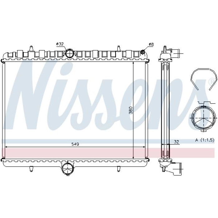 Nissens Wasserkühler PKW 63621A Nissens Wasserkühler PKW 63621A