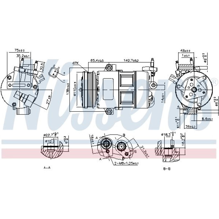 Nissens Klimakompressor PKW 890639 Nissens Klimakompressor PKW 890639