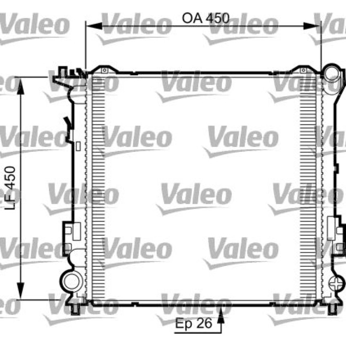 Valeo Motorkühler 735504 Valeo Motorkühler 735504