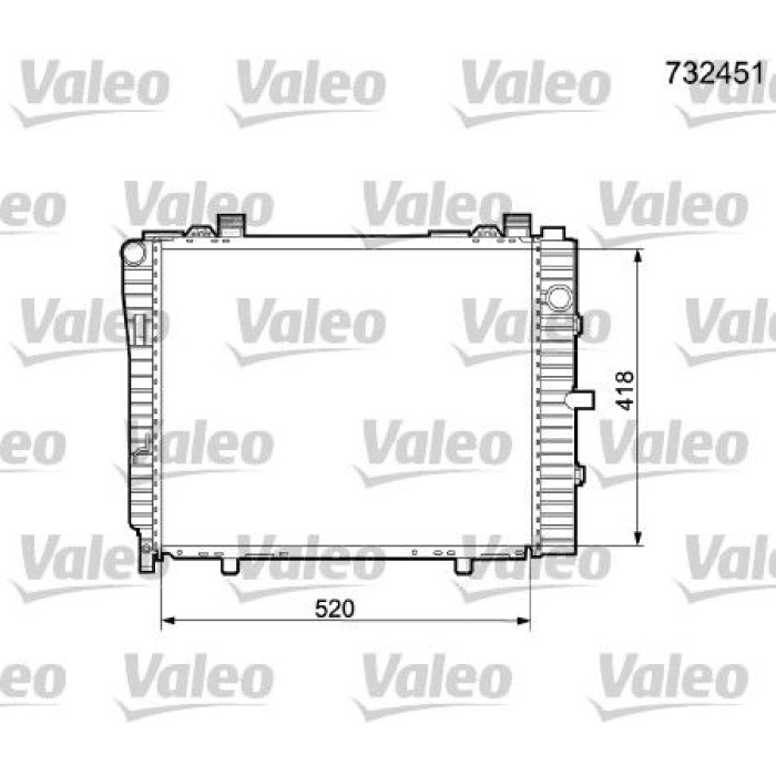 Valeo Motorkühler 732451 Valeo Motorkühler 732451