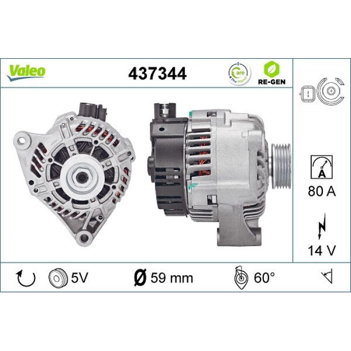 Valeo Lichtmaschine 437344 Valeo Lichtmaschine 437344