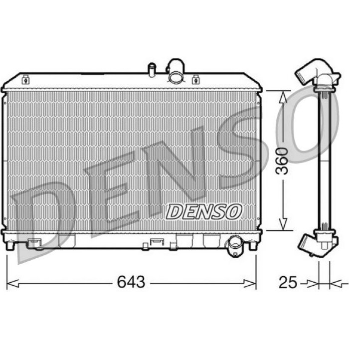Denso Motorkühler DRM44013 Denso Motorkühler DRM44013