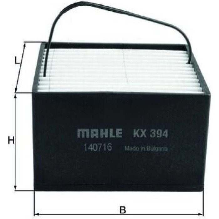 MAHLE Kraftstofffilter KX 394 MAHLE Kraftstofffilter KX 394
