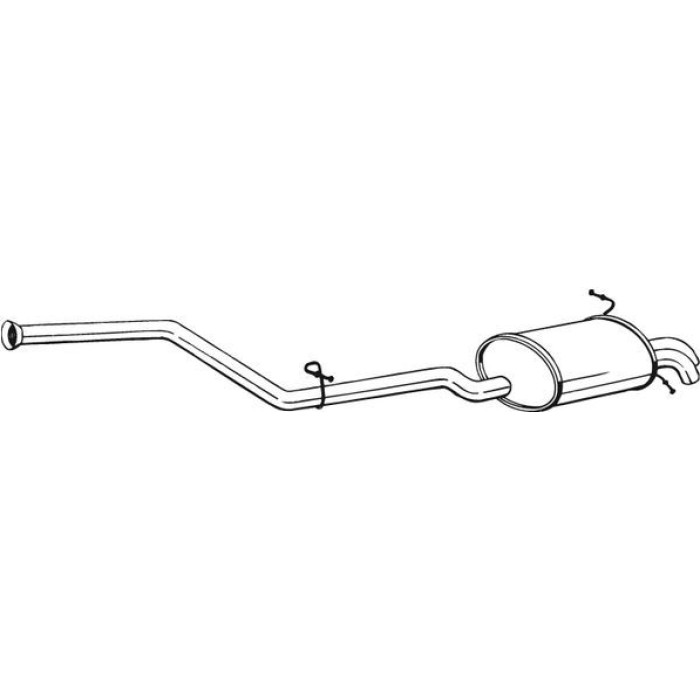 Bosal Schalldämpfer 286-057 Bosal Schalldämpfer 286-057