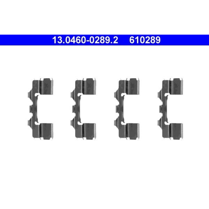 ATE Zubehörsatz Bremsbeläge 13.0460-0289.2 ATE Zubehörsatz Bremsbeläge 13.0460-0289.2