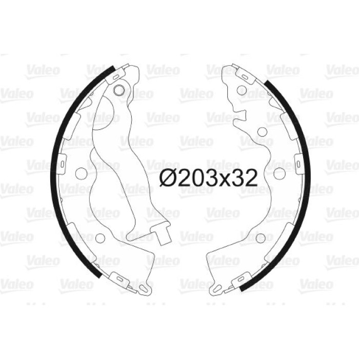 Valeo Bremsbacken 564132 Valeo Bremsbacken 564132