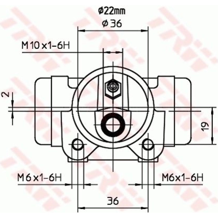 TRW Radbremszylinder BWH107 TRW Radbremszylinder BWH107